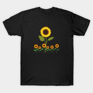 Sunflower Flora Brunch School Positive Vintage T-Shirt